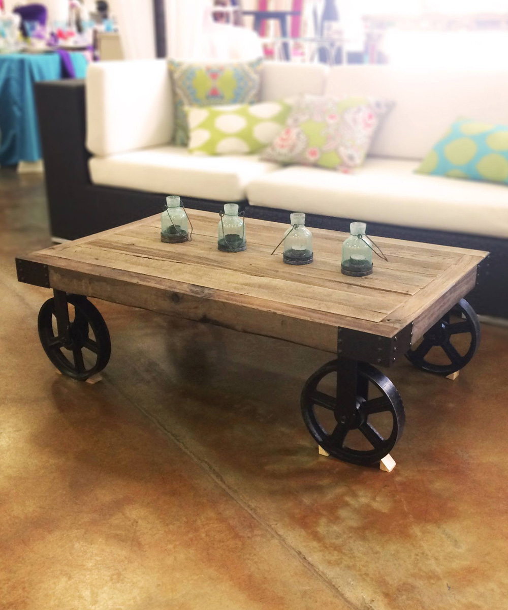 Coffee Table, Factory Cart